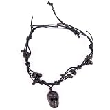 Black Skull Friendship Bracelet