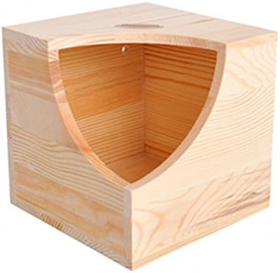 Wholesalekin Beveled Wooden House Wooden Hut Chinchilla Nest Villa Bite Resistant Pine