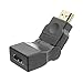 CableWholesale HDMI Swivel Adapter, HDMI Male To HDMI Female, Rotates 360 Degrees, Tilts 180 Degrees