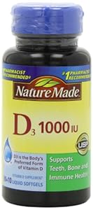 Nature Made, Vitamin D3 1,000 I.u. Liquid Softgels, 100-Count