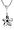 Sterling Silver Flower Pendant w/ Garnet by Zina, 18"
