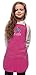 My Little Doc Personalized Hot Pink Kids Art Smock Crayons Embroidery Design (Regular 4 to 7 Years)