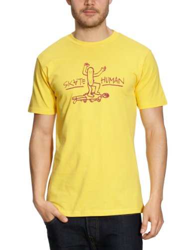 DC Shoes Herren T-Shirt Skate Human, Yellow, L