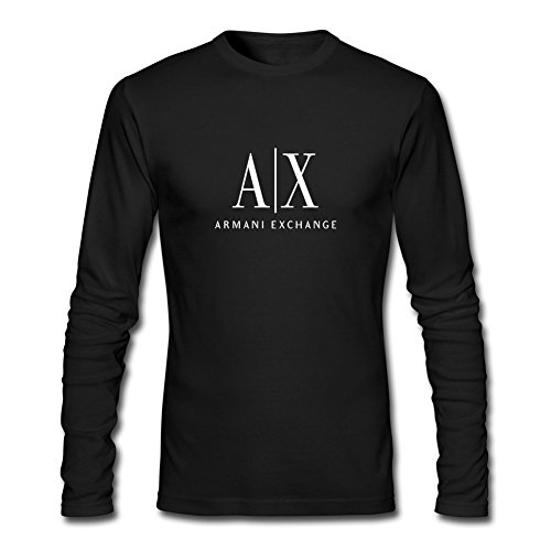 Armani Exchange For 2016 Mens Printed Long Sleeve tops t shirts