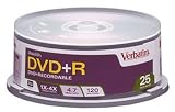 Verbatim DVD+R 4.7GB (16x) 25pk Spindle
