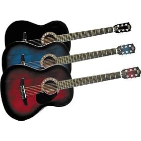 Rogue Starter Acoustic Guitar, Blue Burst