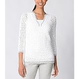 Hand Crochet Splitneck Sweater at Liz Claiborne