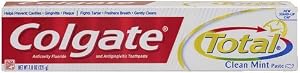 Colgate Total Anticavity Fluoride And Antigingivitis Toothpaste, Clean Mint, Paste, 7.8 oz (221 g) (Pack of 6)