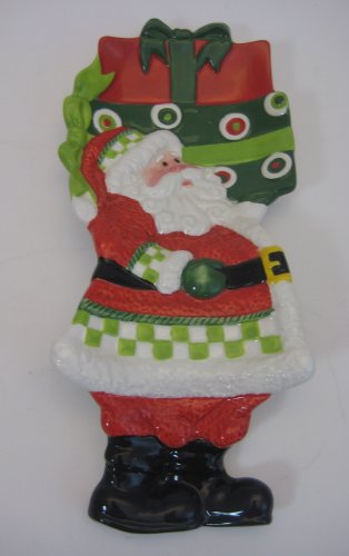 Fitz & Floyd Holiday Cheer Santa Spoon Rest
