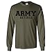 ARMY Retired BLACK Logo Long Sleeve T-Shirt
