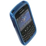 High Gloss Silicone Case for BlackBerry Curve 8900 (Blue)
