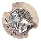 Siberian Husky Carsters, Coasters for Your Car