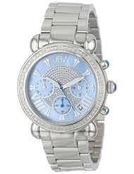 JBW Womens JB-6210-G "Victory" Blue Stainless Steel Diamond Watch