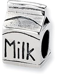Sterling Silver Reflections Milk Carton Bead