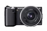 Sony NEX-5AB Systemkamera (14 Megapixel, 7,5 cm (3 Zoll) Display, Live View, Full HD Videoaufnahme) Kit schwarz inkl. 16mm Objektiv