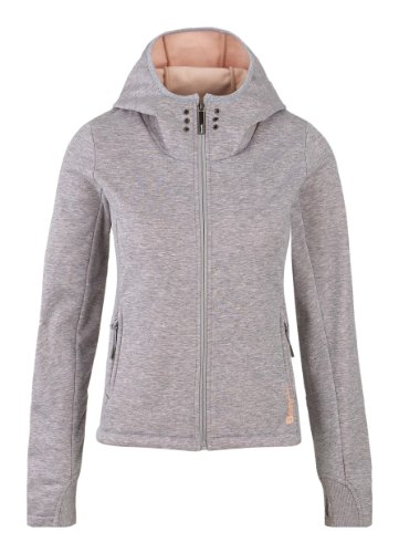 Bench Damen Softshell /  Fleece Jacke gebondet, SUPA SHEEL JACKET, medium grey marl, M, BLEA2513, GY080X-OR050