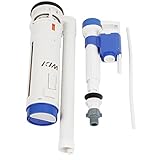 uxcell　トイレバルブ　弁　家庭用　水槽用　ホワイト　1個排出管バルブ　1個充填バルブ