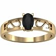 14K Yellow Gold Onyx Ring