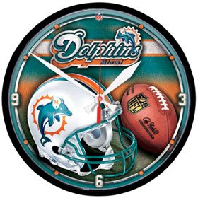 Miami Dolphins Clock