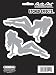 Sitting Lady Etched Decal Image