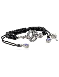 Betsey Johnson "Iconic Amethyst" Snake Friendship Bracelet, 7.5"