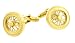 JJ Weston fun wheel and tire style cufflinks with presentation box. Made in the USA