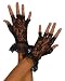 Adult Fingerless Black Lace Gloves for Fancy Dress