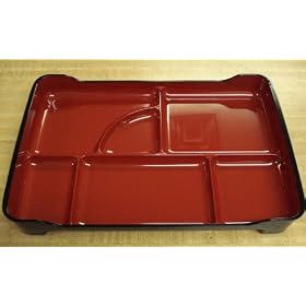 Bento Tray, Divided Laquer Tray #WZ14R
