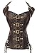 Dear-Lover Women's Halterneck Buckle-up Steampunk Corset