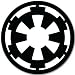 Search : STAR WARS GALATIC EMPIRE SYMBOL - 4" BLACK - VINYL DECAL WINDOW STICKER - NOTEBOOK, LAPTOP, WALL, WINDOW, CAR, TRUCK