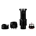 DULEX New Mini 7W CREE LED Flashlight 300LM Torch Adjustable Focus Zoom Light Lamp Black 3 Modes