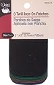 Iron-On Patches 2"X3" 8/Pkg-Dark Twill Assortment