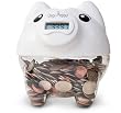The Digi-Piggy Digital Coin Counting Bank (White)