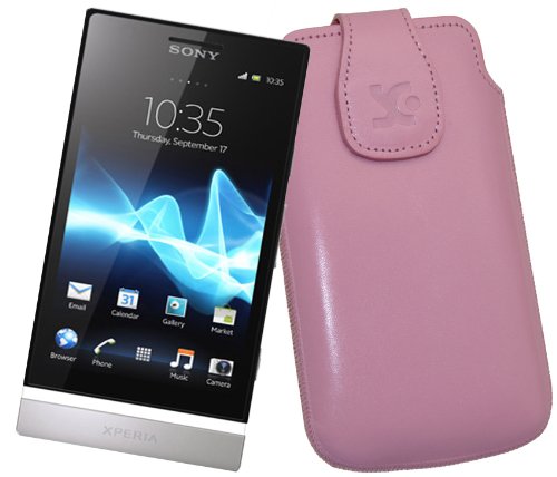 Suncase Original Tasche f&uuml;r Sony Xperia P rosa Preisvergleich