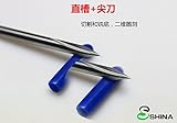 SHINA 5pcs両刃　リーマー　NC彫刻刀　両刃ビット　木工　ガンドリル　木材エンボス加工　3.175mm/4mm/6mm (2ZJ4.7038x5pc)