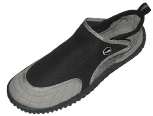 External hard drive:Aquatik Men & Women Aqua Water Shoes - Beach Shoes (Men 8, Black Grey)
