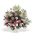 Custom Carnation Funeral Flower Arrangement