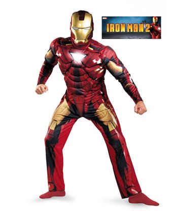  Disguise Costumes Men's Imm2 Iron Man Mark 6 Classic Muscle Adult