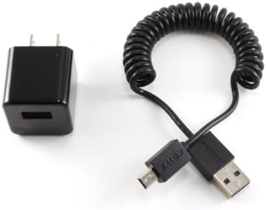 Salom Mini uCharge Go - USB travel/wall charger with Mini USB data cable (black)