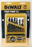 DeWalt DW1969 29 Piece Pilot Point Twist Drill Bit Assortment with Metal Index