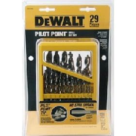 DeWalt DW1969 29 Piece Pilot Point Twist Drill Bit Assortment with Metal Index by DeWALT