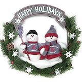 Washington State Cougars 20" Team Snowman Wreath