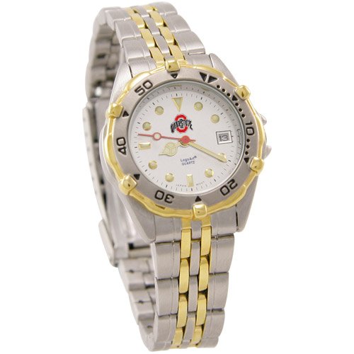 Logo Art Ohio State Buckeyes Ladies Elite Watch W/Stainless Steel Band