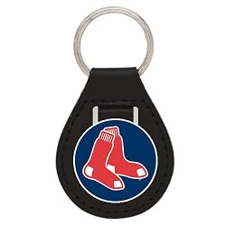 Boston Red Sox Leather Keychain