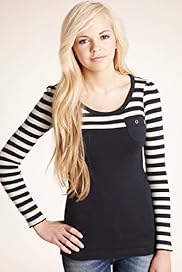 Angel Pure Cotton Striped Pocket T Shirt