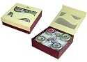The Tea Nation Four Travel Tea tins with long leaf tea, 30g each with Infuser, 4.87 Box