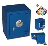 Produkt-Bild: HMF 3065 Minitresor mit Zahlenkombinationsschloss, blau