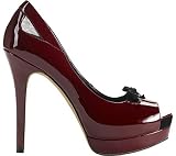 Jessica Simpson Women’s Ediea Dress Shoes,Burnt Red Patent,8 M US