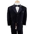 Gino Giovanni Black Usher Boy Tuxedo Set Size 5