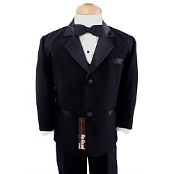 Gino Giovanni Black Usher Baby Boy Tuxedo Size Large 12-18 Month